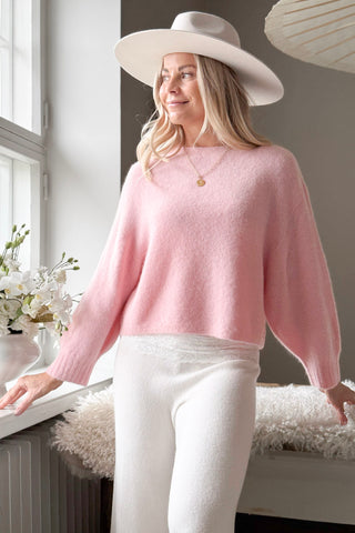 Joanne alpaca jumper, light pink