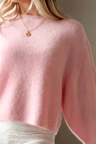 Joanne alpaca jumper, light pink
