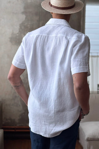 Johan linen shirt, white