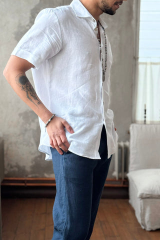 Johan linen shirt, white