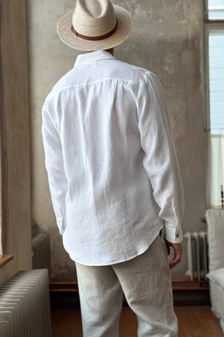John linen shirt, white