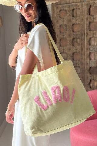 Ciao summer bag, yellow