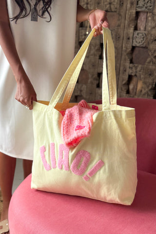 Ciao summer bag, yellow