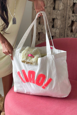 Ciao summer bag, white