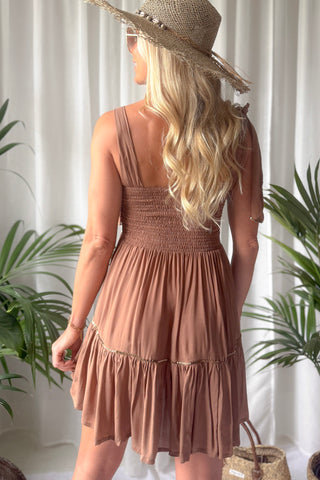 Korme viscose dress, choco