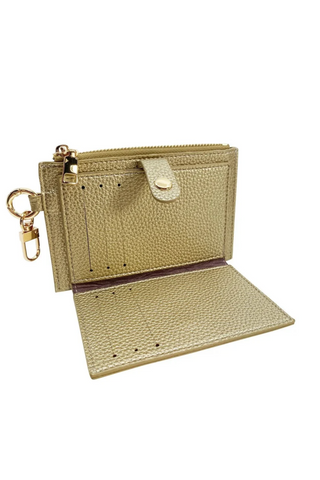 Card Holder & Coin Purse, gold