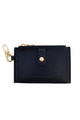 Card Holder & Coin Purse, Black/gold