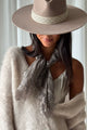 Lacey scarf, coffee