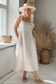 Lauren linen dress, sand