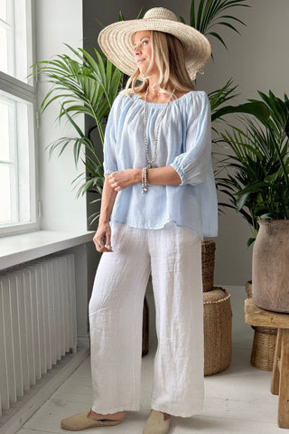 Lily pellavapaita, vaaleansininen