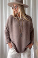 Lise alpakkasekoiteneule, taupe