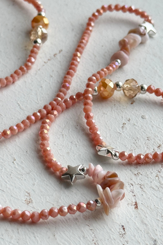 Lo bracelet, pink/silver