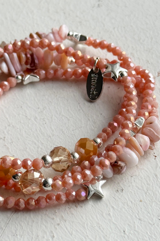 Lo bracelet, pink/silver