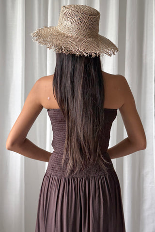 Mandy bandeau top, chocolate