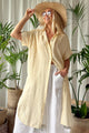 Marevia shirt dress, yellow stripe