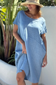 Marley linen dress, denim blue