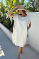 Marley linen dress, sand