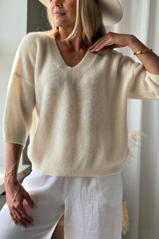 Melisse neule, off white