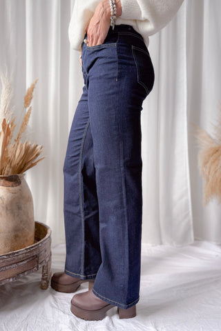 Melli flared leg jeans, dark eclipse