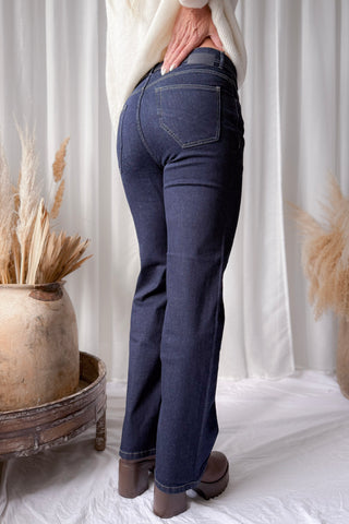 Melli flared leg jeans, dark eclipse