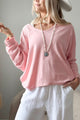 Miley cotton shirt, baby pink