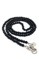 Milla phone strap, black/silver