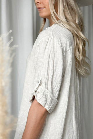 Milly linen shirt, sand