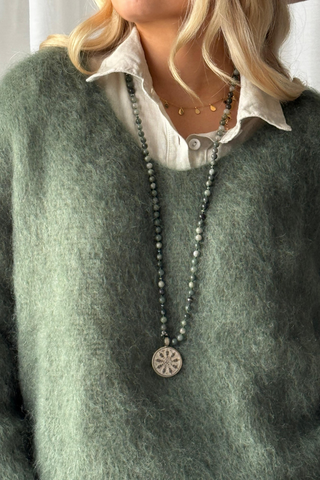 Mohair heaven jumper, forest green