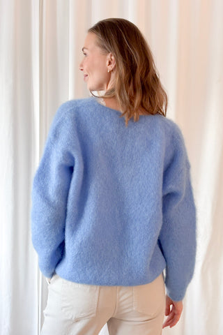Mohair heaven jumper, heavenly blue