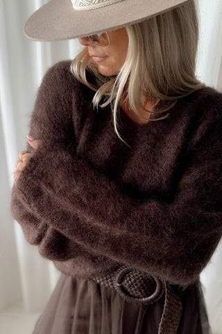 Mohair heaven jumper, espresso