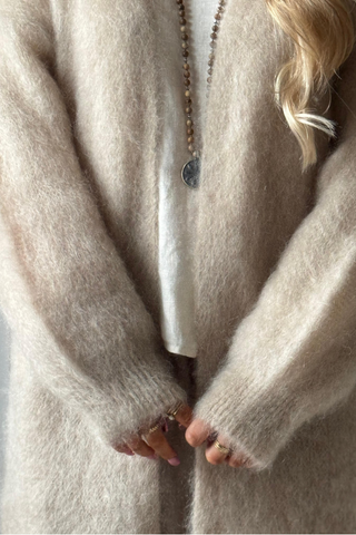 Mohair love cardigan, beige