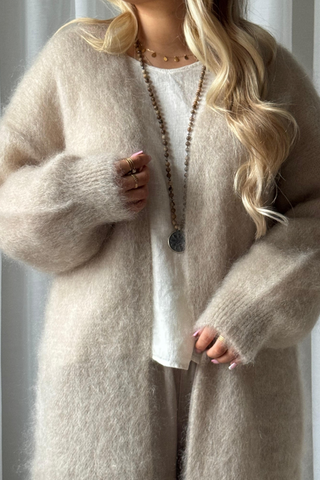 Mohair love cardigan, beige