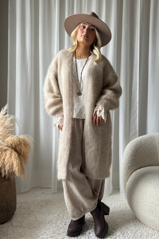 Mohair love cardigan, beige