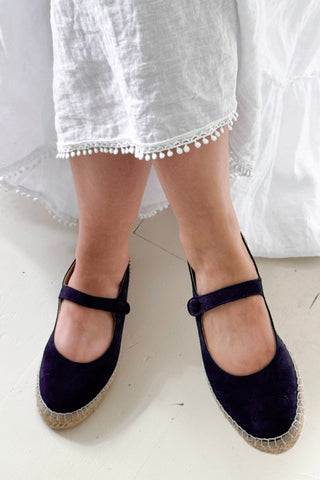 Mokkanahka ballerinat, patriot blue