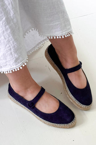 Mokkanahka ballerinat, patriot blue