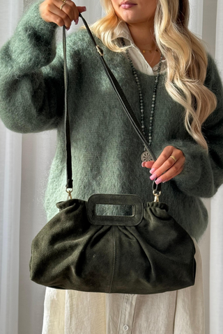 Muse suede laukku, camo