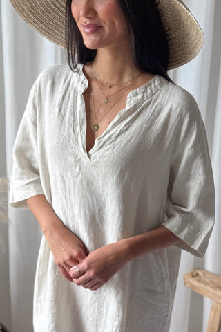 Natalie pellavatunika, hiekka