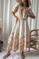 Nikki silkkiviskoosimekko, magic villa beige