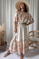 Nikki silkkiviskoosimekko, magic villa beige