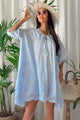 Palmera beach puuvillamekko, light blue