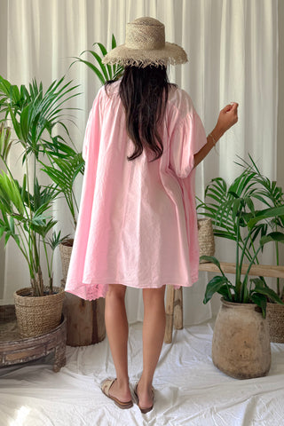 Palmera beach puuvillamekko, light pink