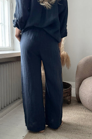 Paloma pellavahousut, navy