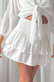 Panoli viscose skirt, white