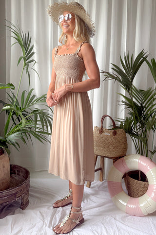 Pasir viscose dress, beige