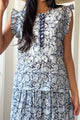 Peace and love cotton shirt, blue