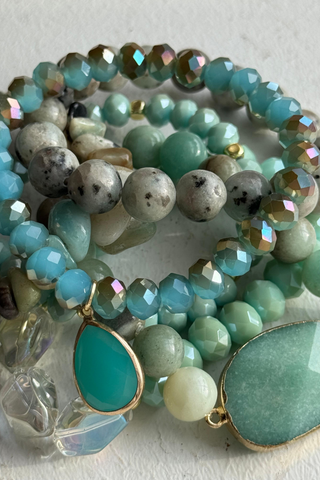 Poppy bracelet, turquoise