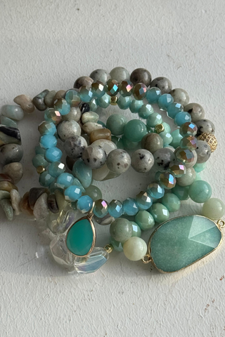 Poppy bracelet, turquoise