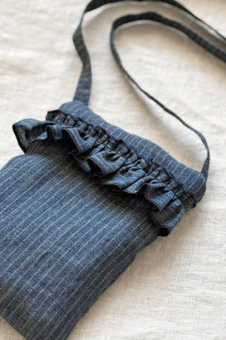 Bypias puhelinlaukku, denim stripe