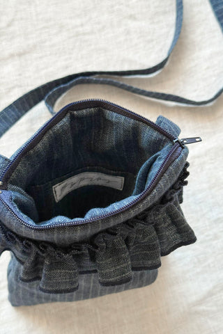 Bypias puhelinlaukku, denim stripe