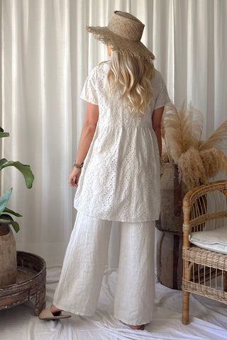 Rosella cotton dress, sand